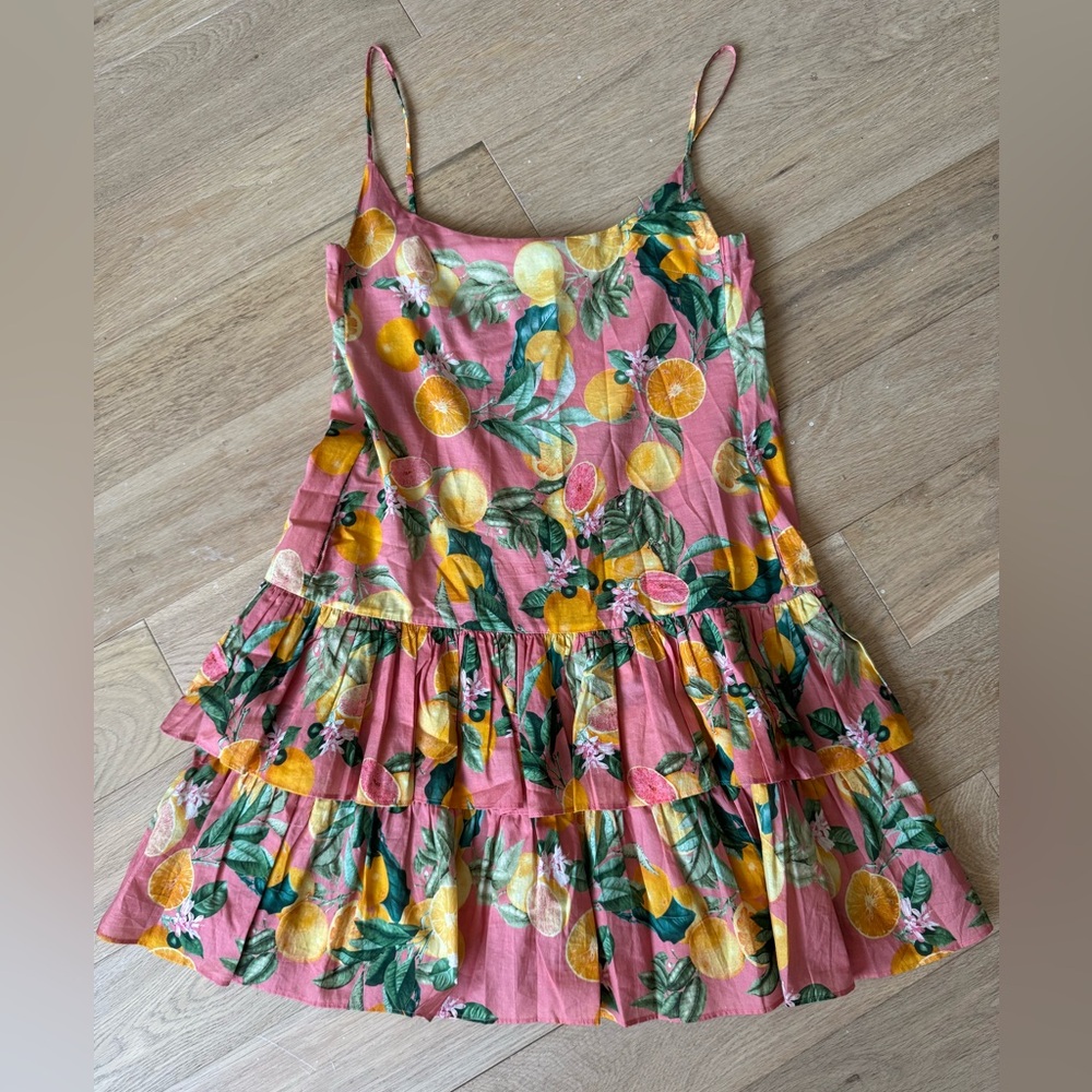 Cara Cara Pink and Orange Floral Dress